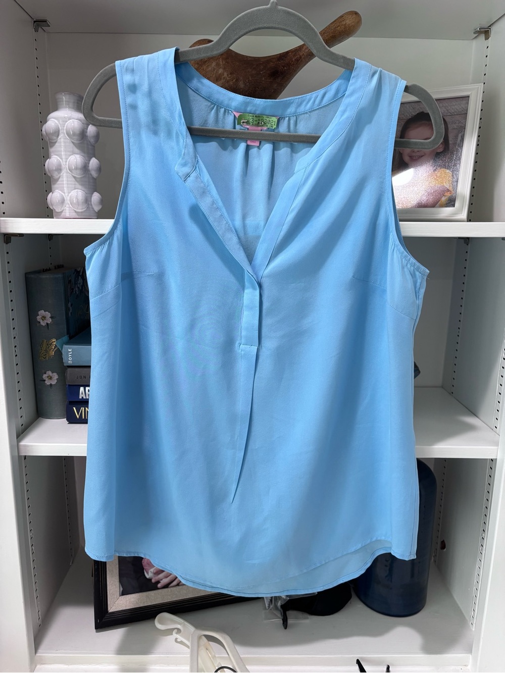 Lilly Pulitzer sleeveless silk blouse M